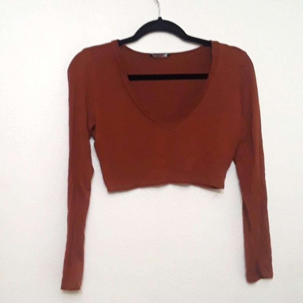 Fashion Nova Long sleeve cropped top